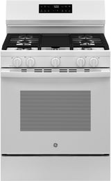 GE GGF500PVWW 30-inch Gas Range White - Front View