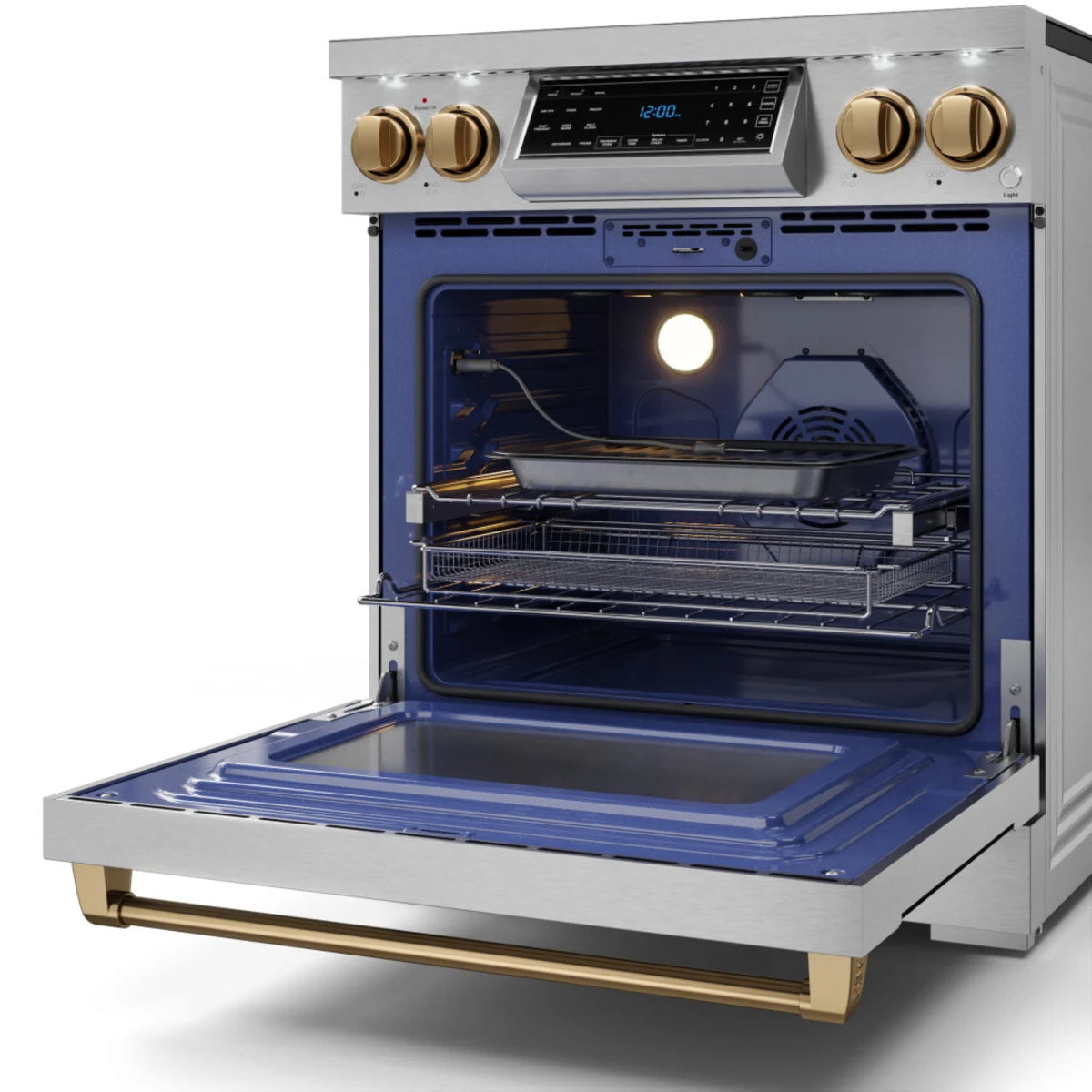 30 Inch Professional Electric Range With Tilt Panel Touch Control In Stainless Steel/bronze Gordon Ramsay Series - RSE30-BRZ