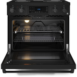 36 Inch Professional Electric Range with Tilt Panel Touch Control in Black | Gordon Ramsay Series – RSE36B