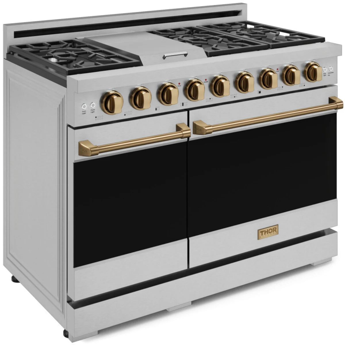 Thor Kitchen RSG48EBRZ Gordon Ramsay Collection 48 inch Gas Range with 7 cu. ft. Oven Capacity, Convection, in Stainless Steel (Bronze, Natural Gas)