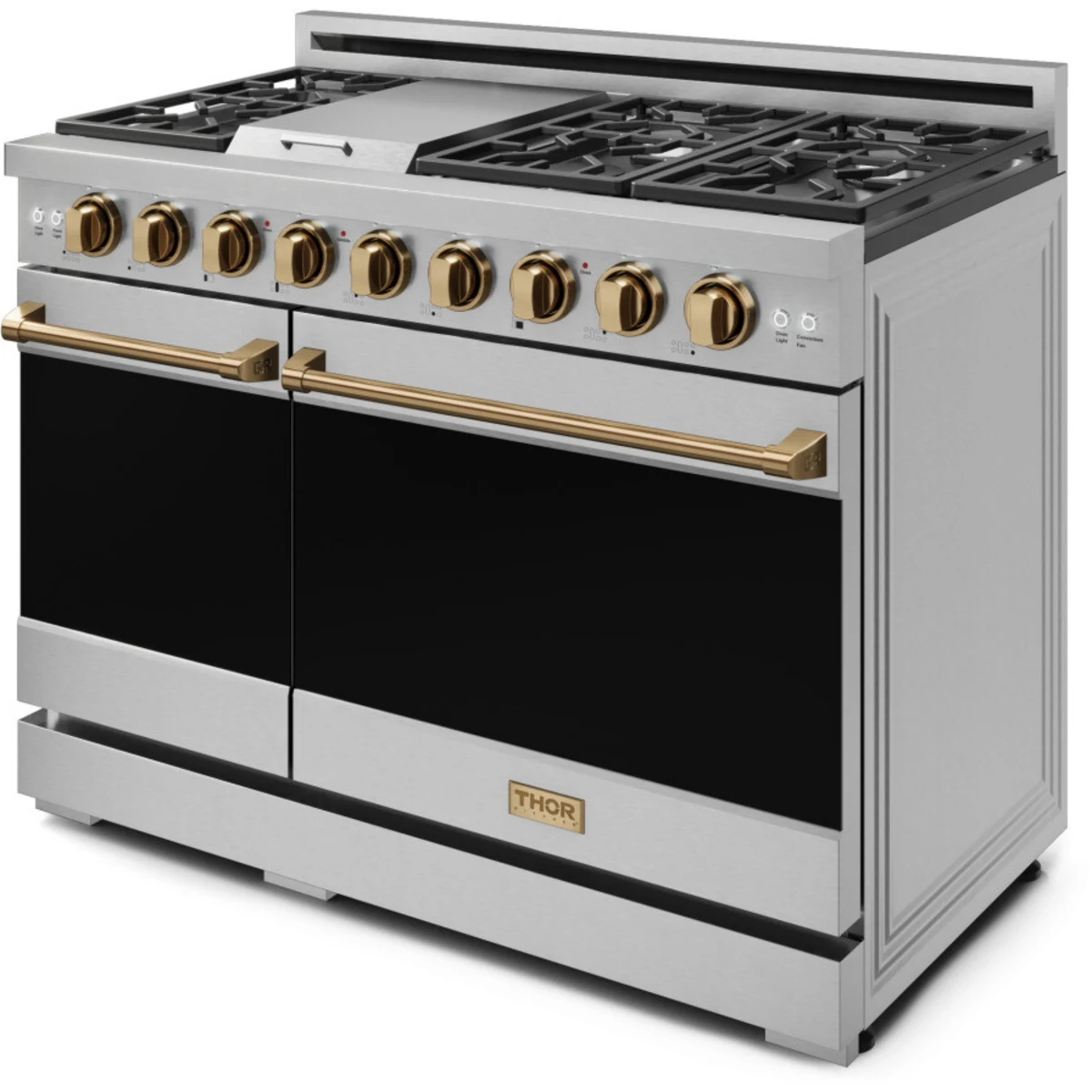 48 Inch Professional Lp Range With Pro-style Knobs In Stainless Steel/bronze Gordon Ramsay Series - RSG48ELPBRZ
