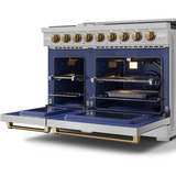 48 Inch Professional Lp Range With Pro-style Knobs In Stainless Steel/bronze Gordon Ramsay Series - RSG48ELPBRZ