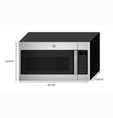 GE JNM7196RWSS microwave detail