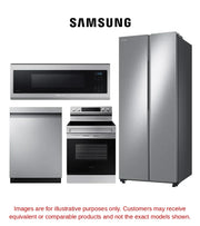 4-Piece Full Kitchen Package (Stove + Microwave + Dishwasher + Refrigerator) - Premium