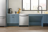Whirlpool WDT550SAPZ dishwasher installed in kitchen