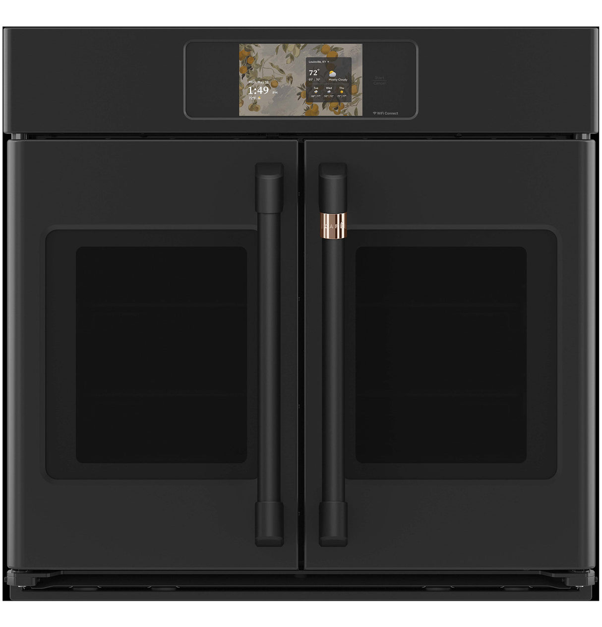 Café CTS90FP3ZD1 French-Door Single Wall Oven with Flat Black hardware