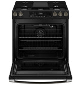 GE 30" Slide-In Front-Control Convection Gas Range with Air Fry – Slate (GGS600AVDS)