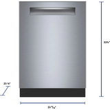 24 Inch Fully Integrated Built-In Smart Dishwasher with 16 Place Setting Capacity, 7 Wash Cycles, Standard 3rd Rack, 44 dBA Noise Level, Zone Wash, AutoAir®, Home Connect™, Stainless Steel Anti-Fingerprint, NSF® Certified and ENERGY STAR® Certified