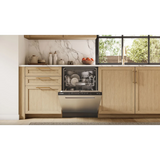 24 Inch Fully Integrated Built-In Smart Dishwasher with 16 Place Setting Capacity, 7 Wash Cycles, Standard 3rd Rack, 44 dBA Noise Level, Zone Wash, AutoAir®, Home Connect™, Stainless Steel Anti-Fingerprint, NSF® Certified and ENERGY STAR® Certified