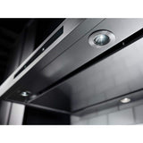 KitchenAid KVWB600DSS stainless canopy range hood controls