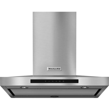 KitchenAid KVWB600DSS stainless canopy range hood front view