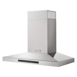 KitchenAid KVWB606DSS stainless canopy range hood angle