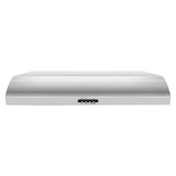 Whirlpool UXT5230BDS stainless range hood front view
