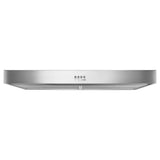 Whirlpool WVU37UC4FS stainless under-cabinet range hood front view