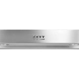Whirlpool WVU37UC4FS stainless under-cabinet range hood detail