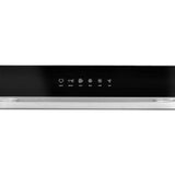 Whirlpool WVU57UC6FS stainless under-cabinet range hood detail