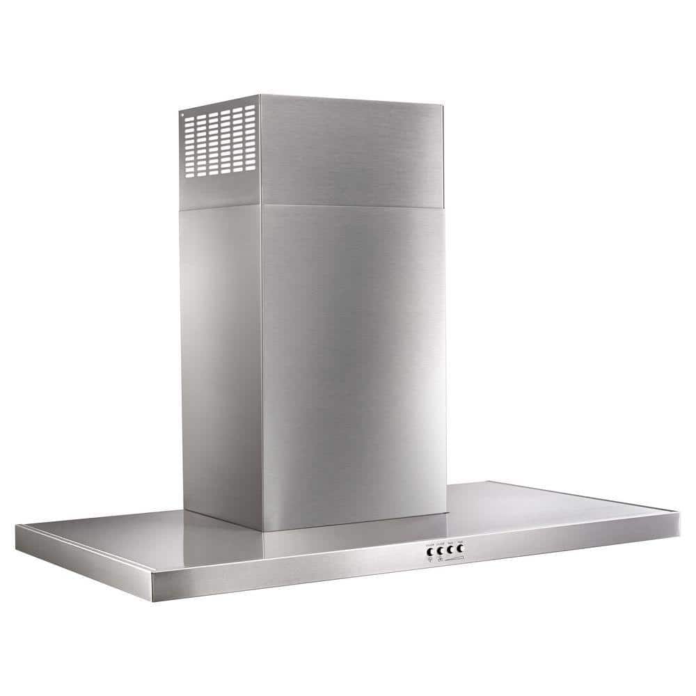 Whirlpool WVW57UC6FS stainless wall range hood front view