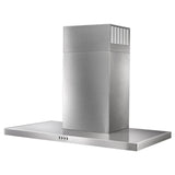 Whirlpool WVW57UC6FS stainless wall range hood underside