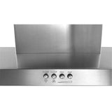 Whirlpool WVW57UC6FS stainless wall range hood detail