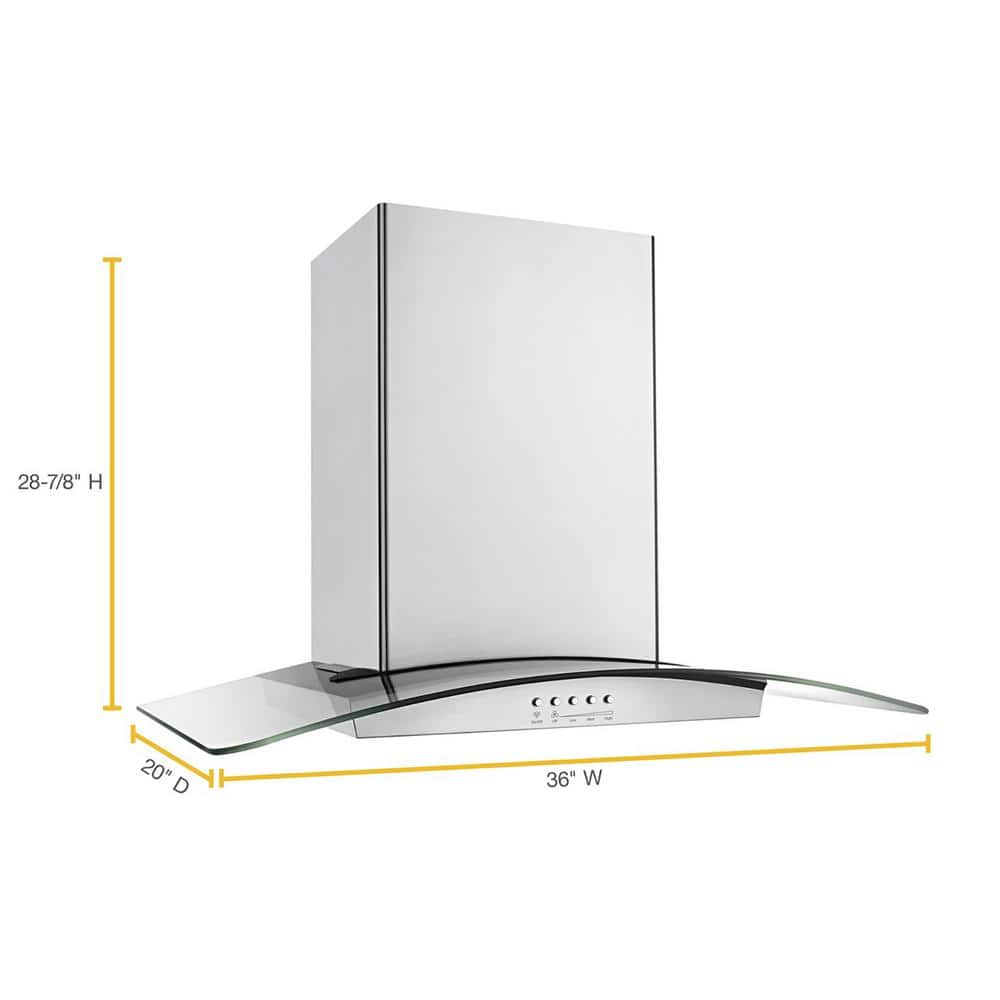 Whirlpool WVW75UC6DS stainless glass wall range hood underside