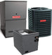 1.5 Ton 15.2 SEER2 80% AFUE 40,000 BTU Goodman Low NOx Gas Furnace and R32 Heat Pump System - Downflow