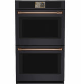 Café CTD90DP3ZD1 Double Wall Oven Matte Black with Brushed Copper hardware