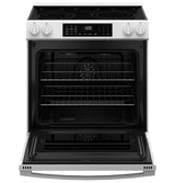 GE GRS600AVWW smoothtop electric cooktop with five elements