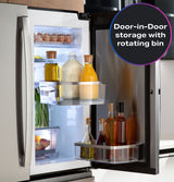 GE Profile PHD23BYWFS refrigerator in kitchen setting