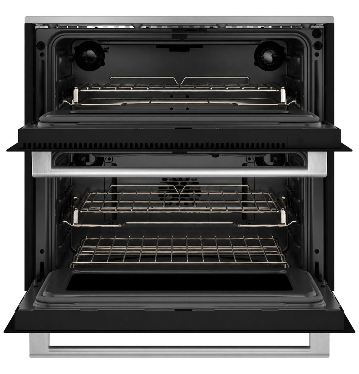 Cafe CTS92DM2ZS5 wall oven angled view