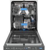 GE Profile 24" Smart UltraFresh Built-In Dishwasher with Microban Antimicrobial Technology, Deep Clean 3rd Rack, 42 dBA - Fingerprint Resistant Stainless Steel