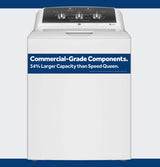GE GTW525ACWWB 4.3 cu. ft. Top Load Washer in White — front view