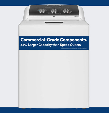 GE GTW525ACWWB 4.3 cu. ft. Top Load Washer in White — front view