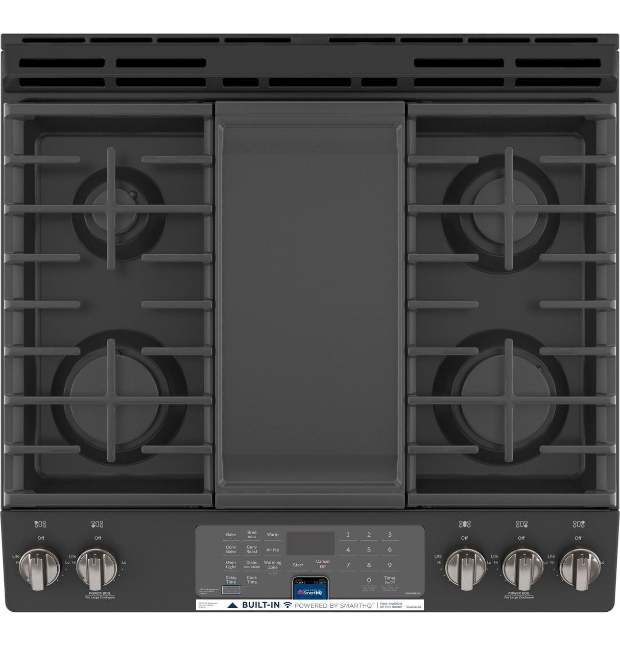GE(R) 30" Slide-In Front-Control Convection Gas Range with No Preheat Air Fry - (JGS760FPDS)