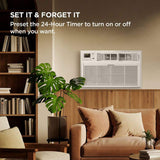 TCL 14,000 BTU through-the-wall air conditioner H14T9EX1-A control panel and display