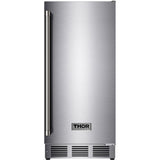 Thor Kitchen TIM1511 15" Freestanding Indoor/Outdoor Ice Maker with 26 Lbs. Ice Storage Capacity in Stainless Steel