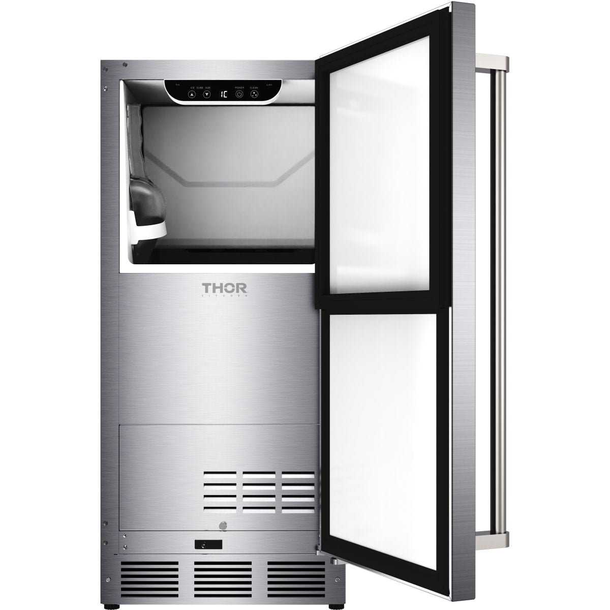 Thor Kitchen TIM1511 15" Freestanding Indoor/Outdoor Ice Maker with 26 Lbs. Ice Storage Capacity in Stainless Steel