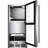 Thor Kitchen TIM1511 15" Freestanding Indoor/Outdoor Ice Maker with 26 Lbs. Ice Storage Capacity in Stainless Steel