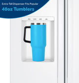 GE GSE28NGYWW refrigerator in a white kitchen setting