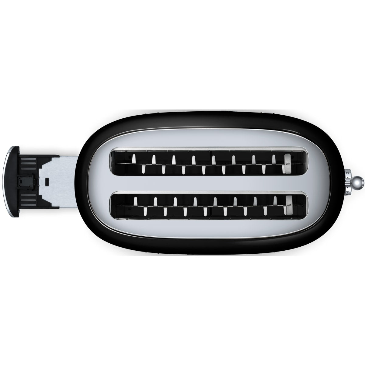 Smeg 50's Retro Design TSF02BLUS Countertop Toaster in Black