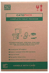 Cato Berlin ADA Compliant 1.28 gal White Elongated Complete Toilet