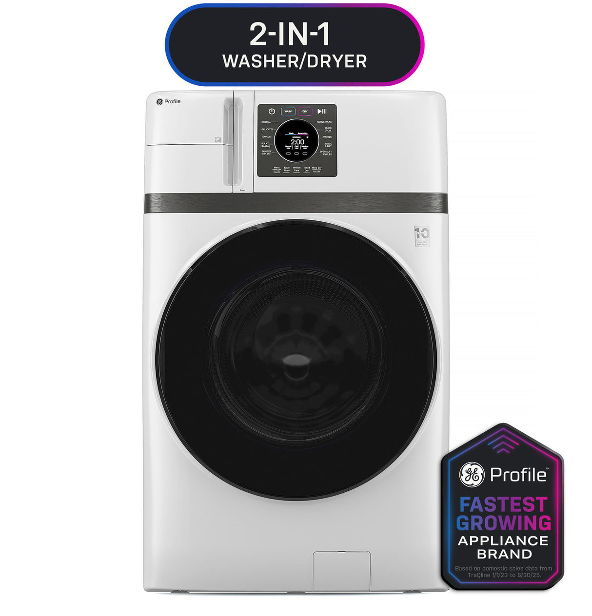 GE Profile PFQ83HSSWWW UltraFast Combo washer dryer in white