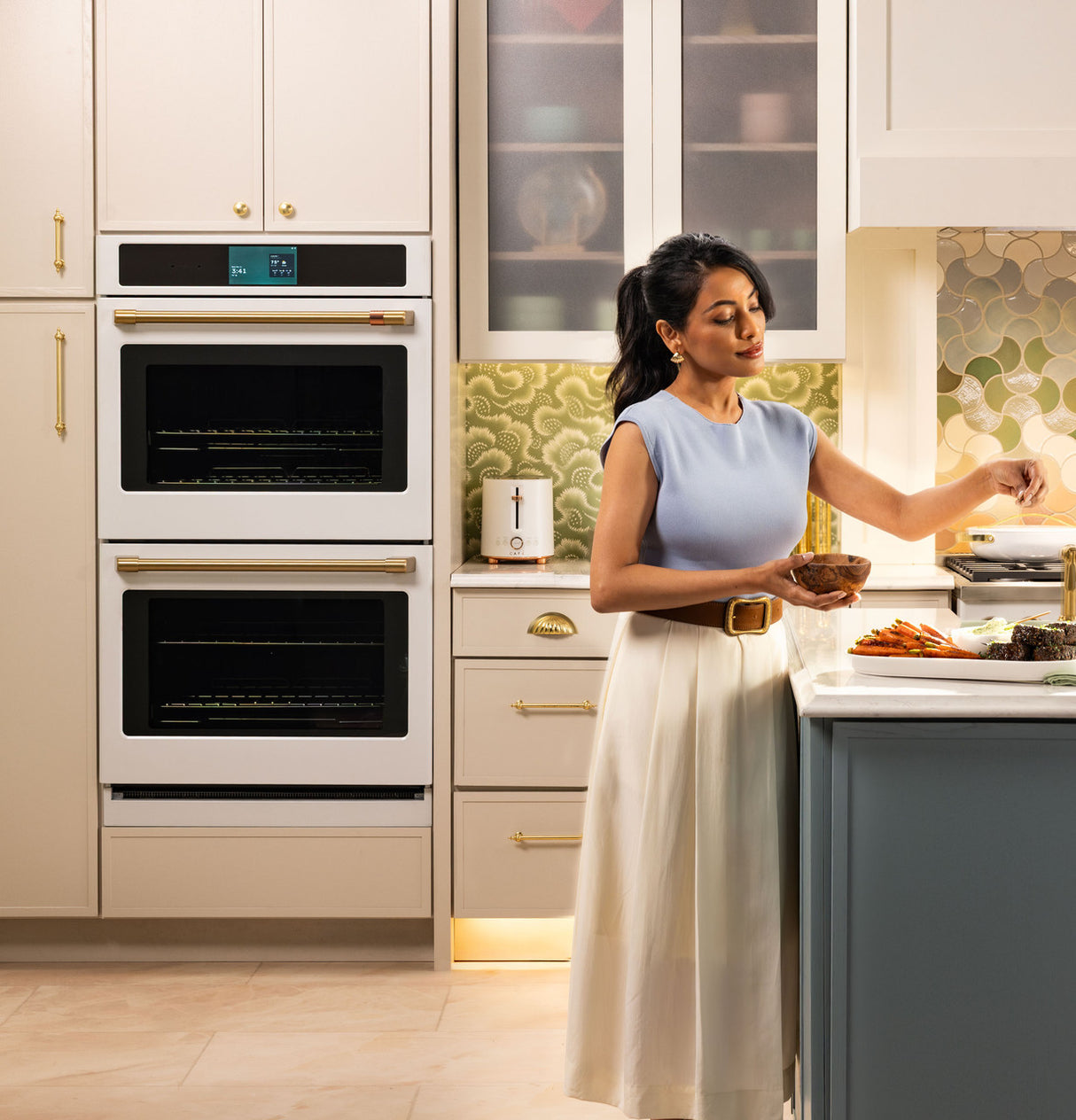 Café CTD90DP4ZW2 Professional Series 30 inch Double Wall Oven Matte White view 6