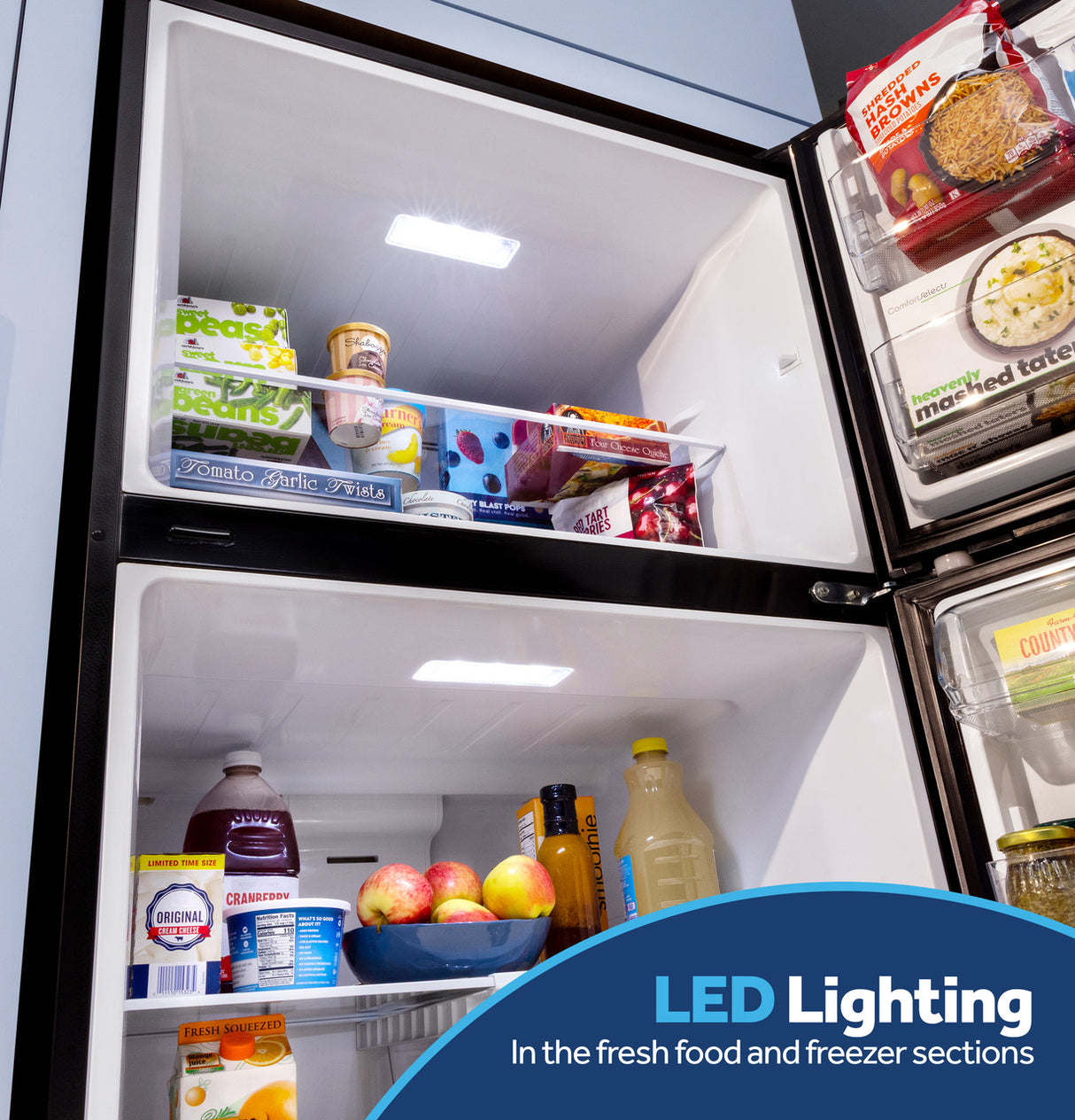 GE GPS19KYZFS LED lighting detail