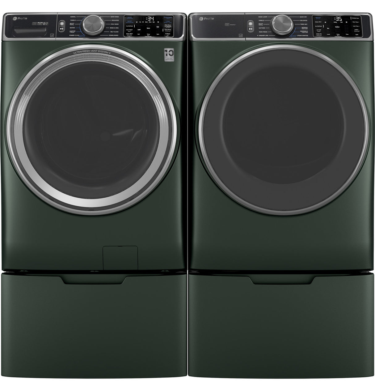 GE Profile GFP1528PWGN laundry pedestal adjustable divider detail