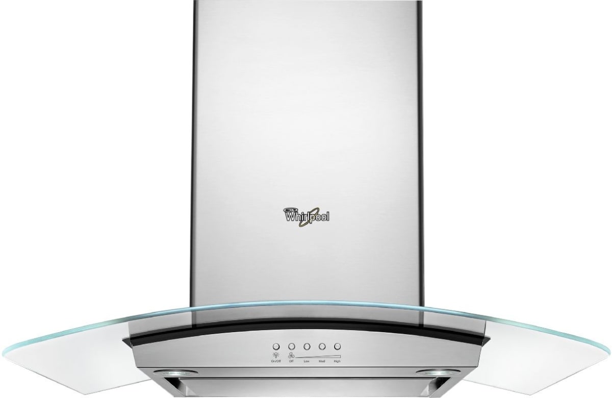 Whirlpool WVI75UC6DS range hood view from below