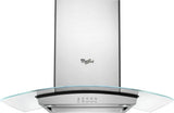 Whirlpool WVI75UC6DS range hood view from below