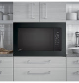 GE Profile PCWK22U1WBB built-in microwave - installed view