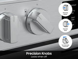 Samsung NSE70H63SR Slide-In Electric Range precision knobs