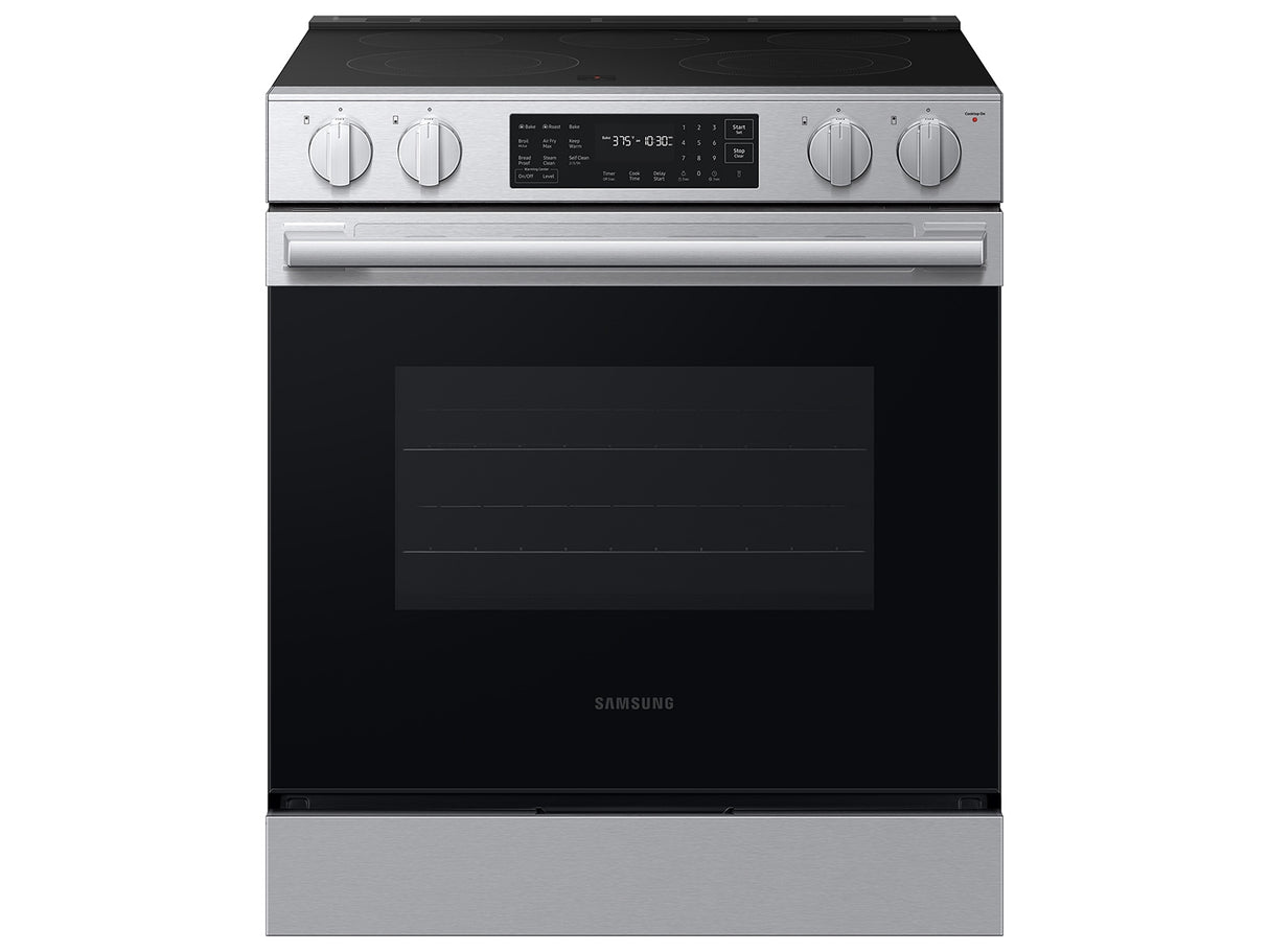 Samsung NSE70H63SR Slide-In Electric Range front view