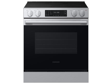 Samsung NSE70H63SR Slide-In Electric Range front view